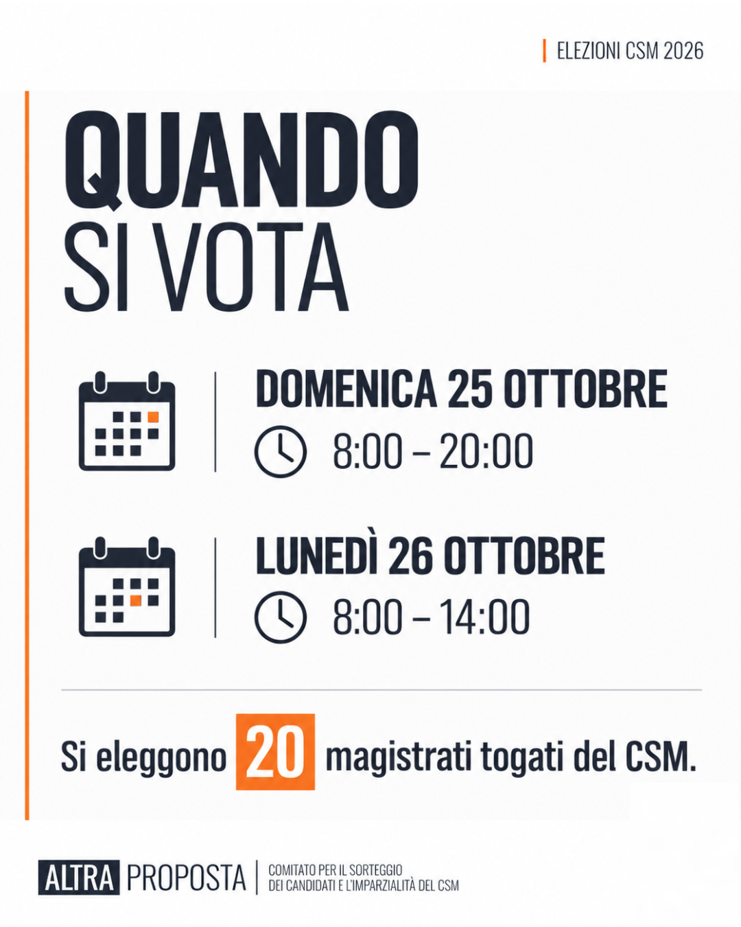 Come si esprime il voto - una preferenza per ogni categoria